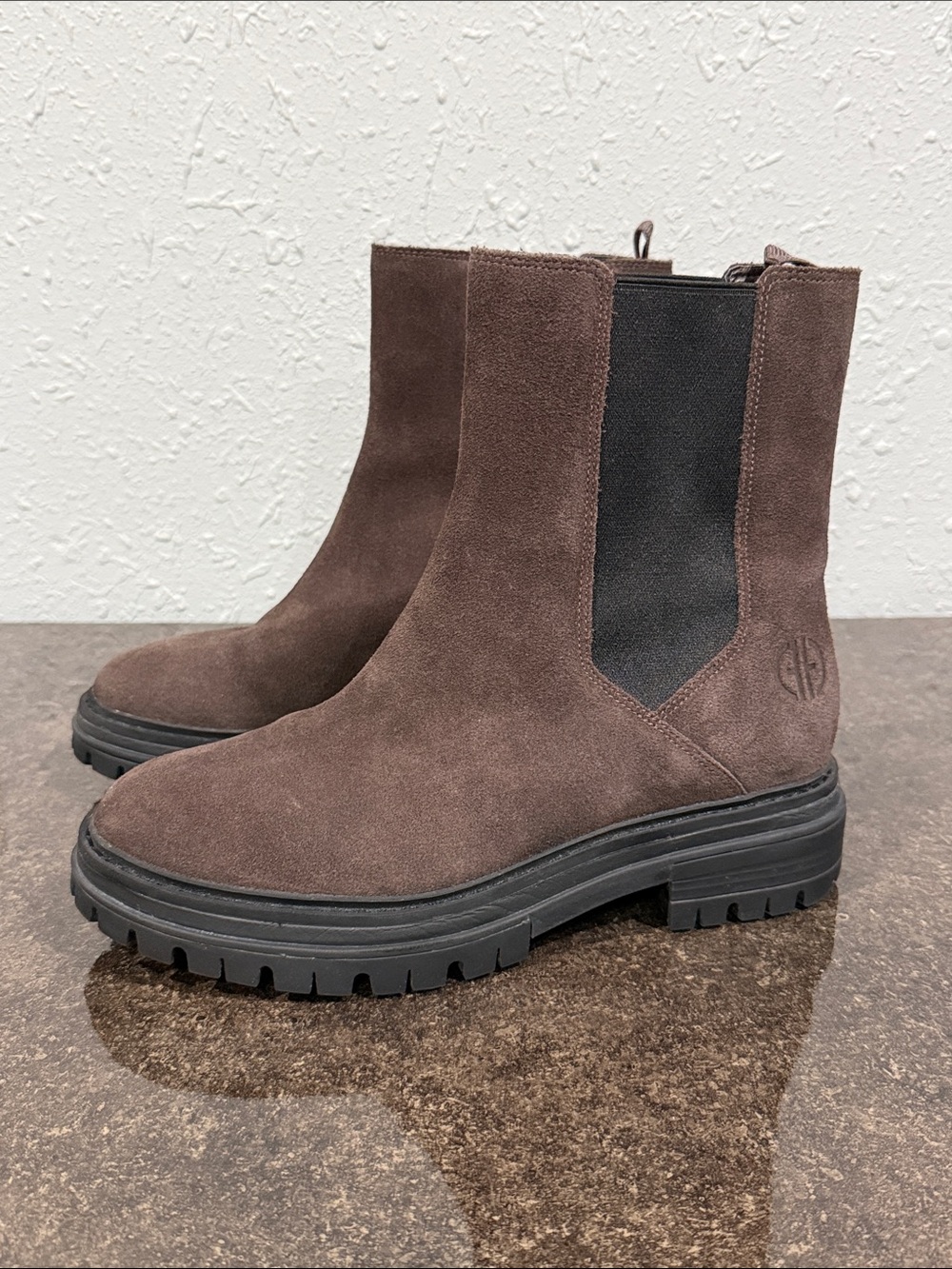 Cole Haan‎ Tahoe Leather Chelsea Boots Chocolate Brown Size 8.5